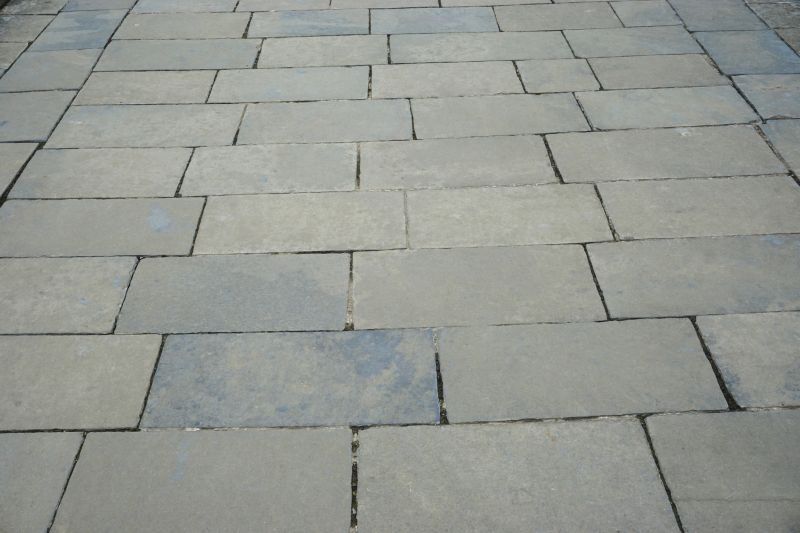 Slate Patio with Decorative Borders