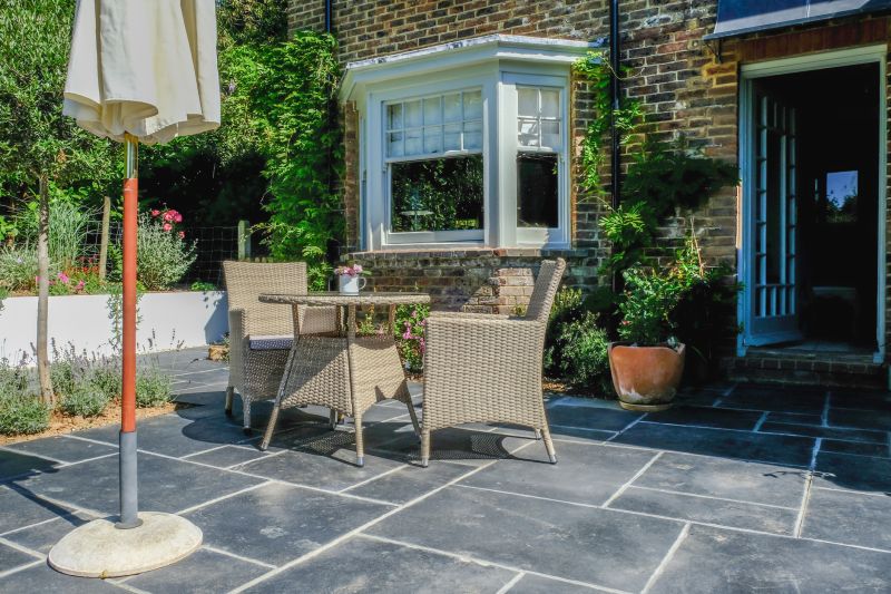 Large Slate Patio Area